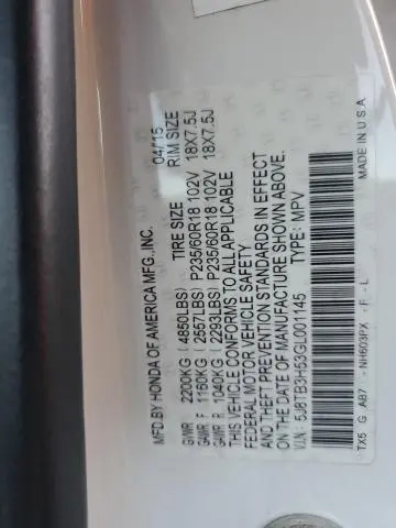 2016 ACURA RDX TECHNOLOGY  