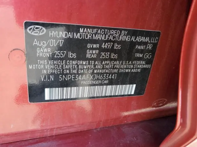 2018 HYUNDAI SONATA SPORT  