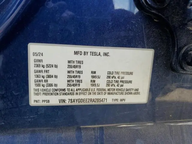 2024 TESLA MODEL Y   