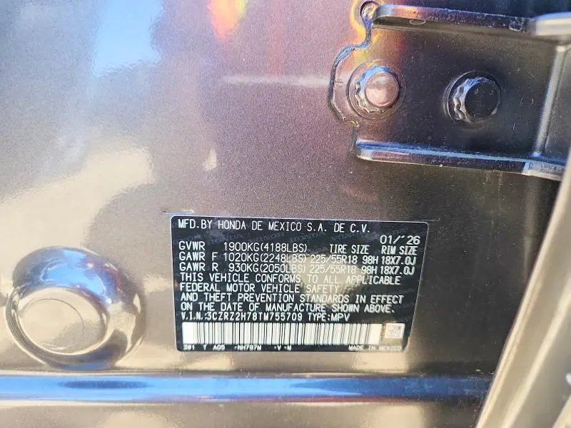 2026 HONDA HR-V EXL  