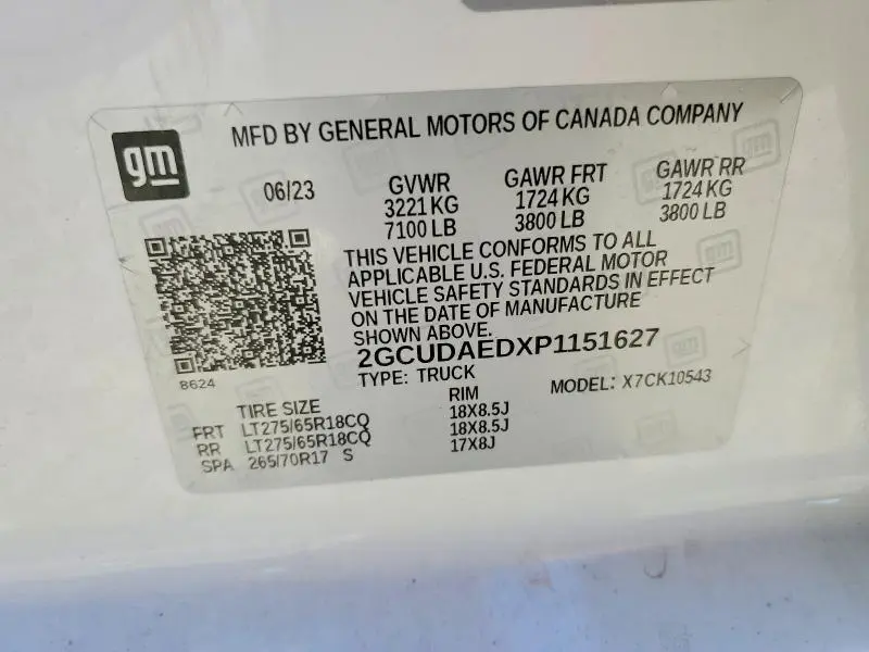 2023 CHEVROLET SILVERADO K1500  