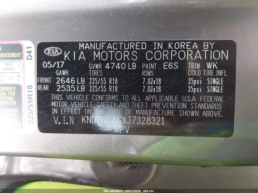 2018 KIA SPORTAGE EX