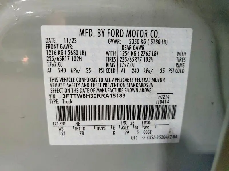 2024 FORD MAVERICK XLT  