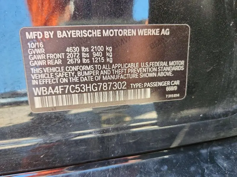 2017 BMW 430I GRAN COUPE  