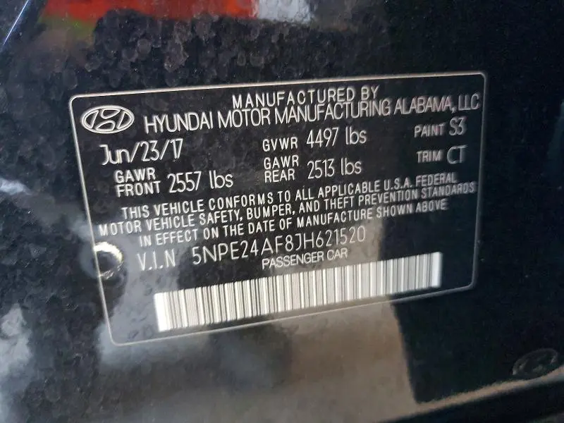 2018 HYUNDAI SONATA SE  