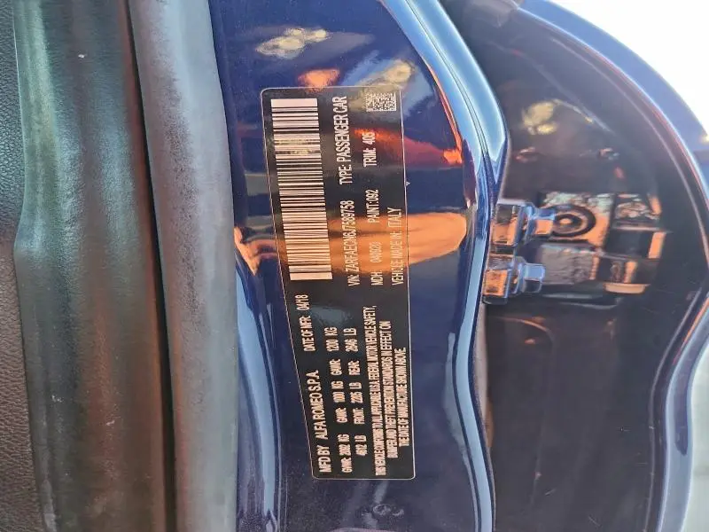 2018 ALFA ROMEO GIULIA TI  