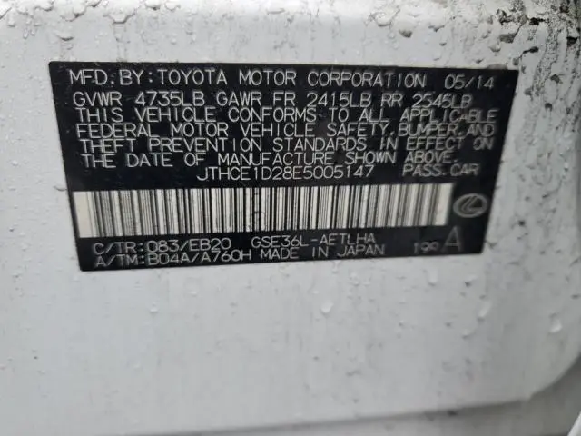 2014 LEXUS IS 350