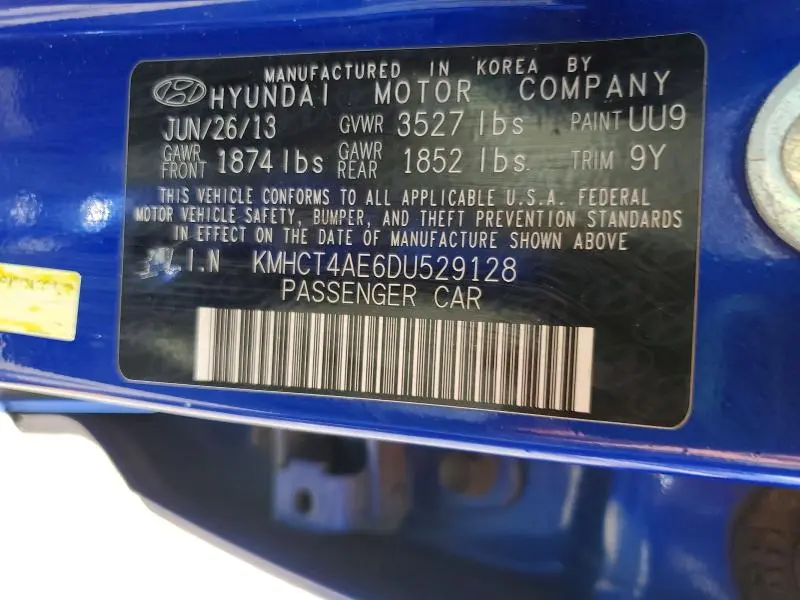 2013 HYUNDAI ACCENT GLS  
