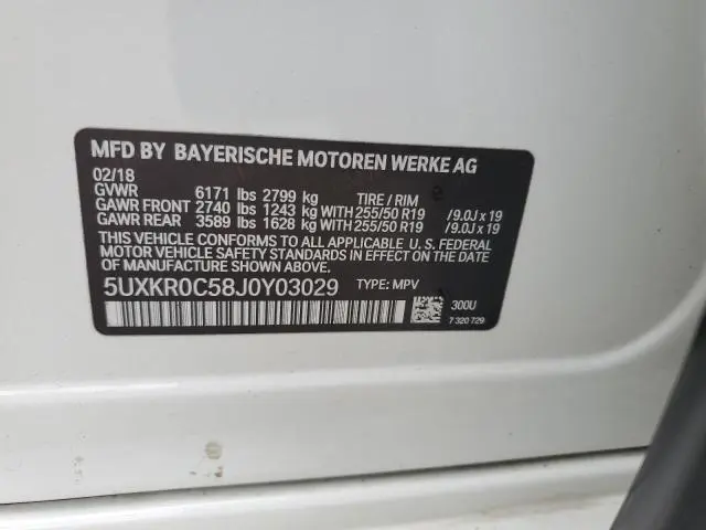 2018 BMW X5 XDRIVE35I  