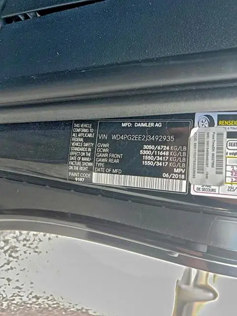 2018 MERCEDES-BENZ METRIS   