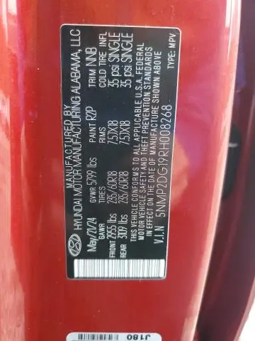 2024 HYUNDAI SANTA FE SEL  