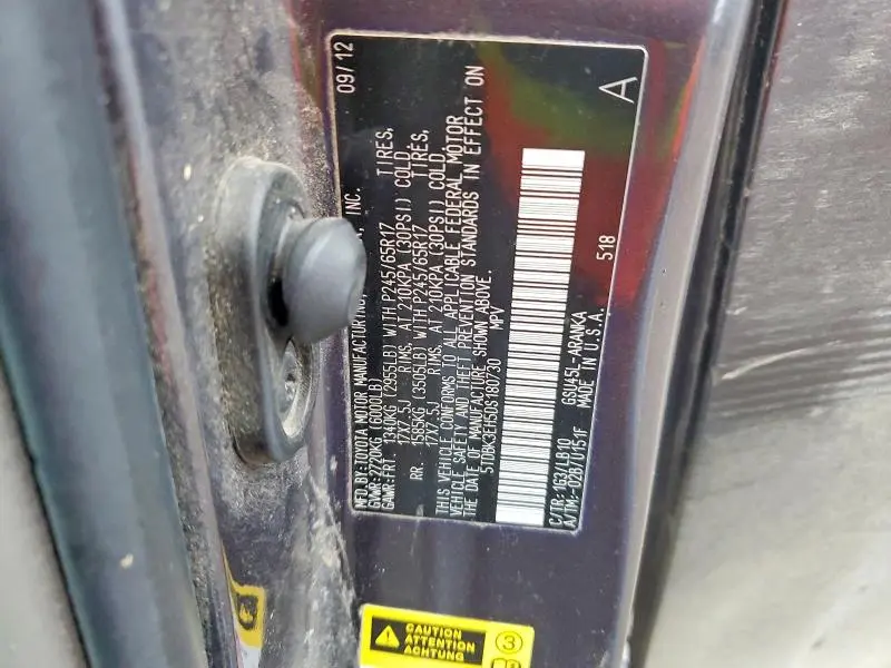 2013 TOYOTA HIGHLANDER BASE  