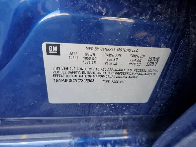 2012 CHEVROLET CRUZE ECO  