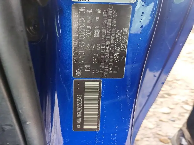 2012 KIA FORTE SX  