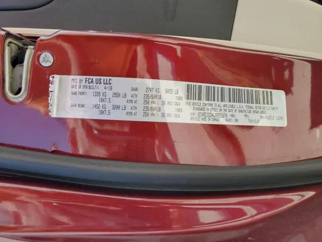 2018 CHRYSLER PACIFICA TOURING L PLUS  