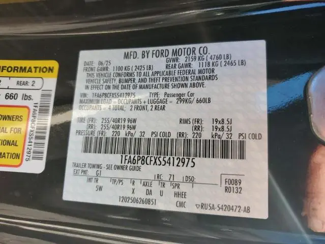 2025 FORD MUSTANG GT  