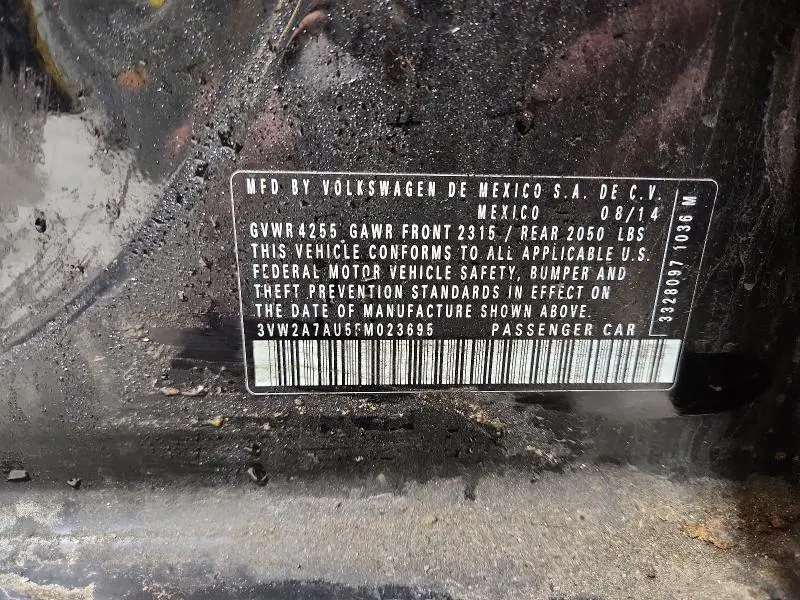2015 VOLKSWAGEN GOLF TDI  