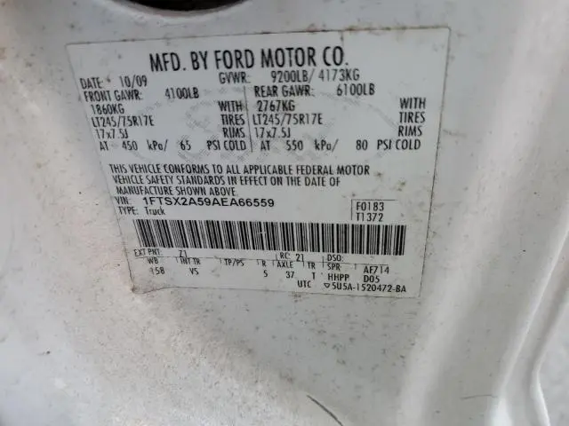 2010 FORD F250 SUPER DUTY  