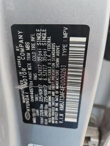 2015 HYUNDAI TUCSON GLS  