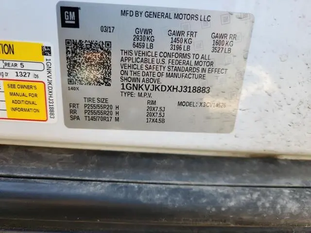 2017 CHEVROLET TRAVERSE PREMIER  