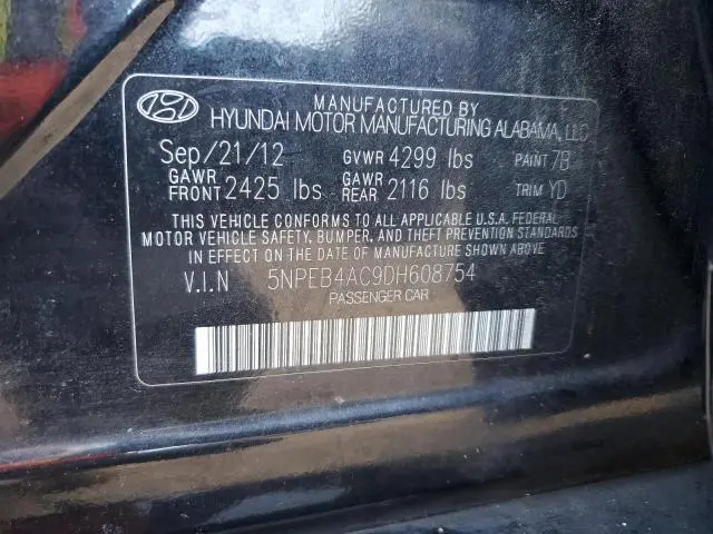2013 HYUNDAI SONATA GLS  