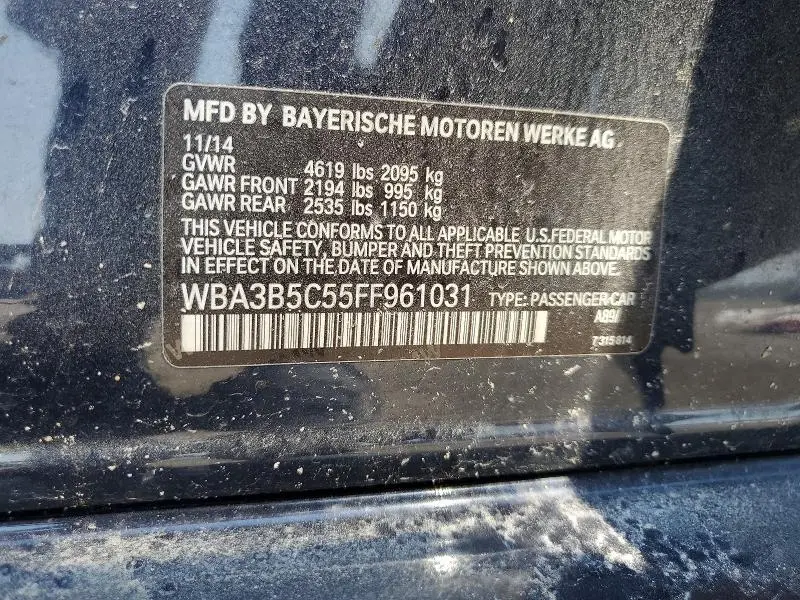2015 BMW 328 XI SULEV  