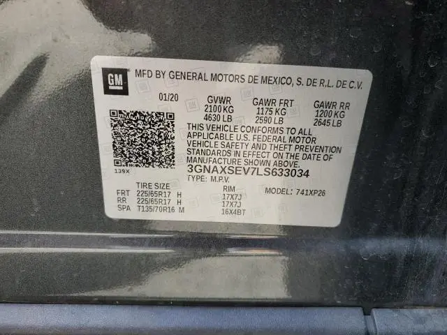 2020 CHEVROLET EQUINOX LS  