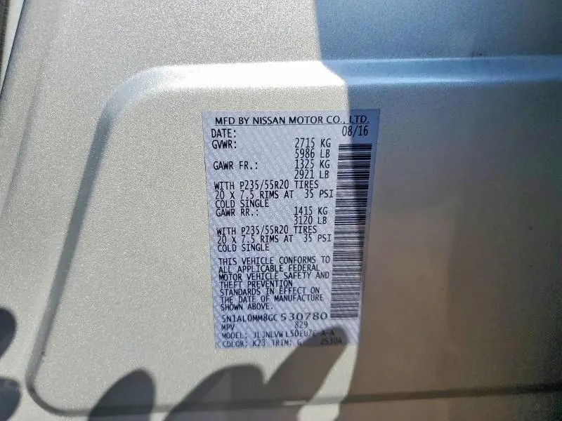 2016 INFINITI QX60 BASE  