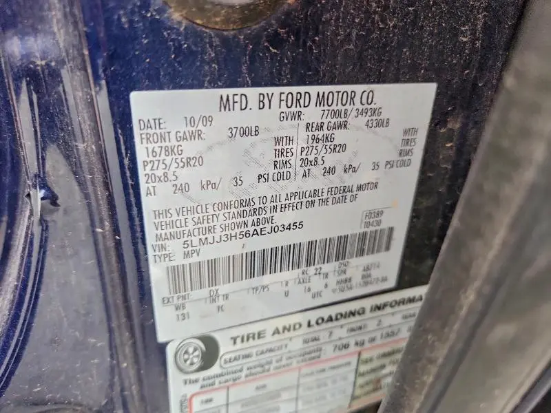 2010 LINCOLN NAVIGATOR L  