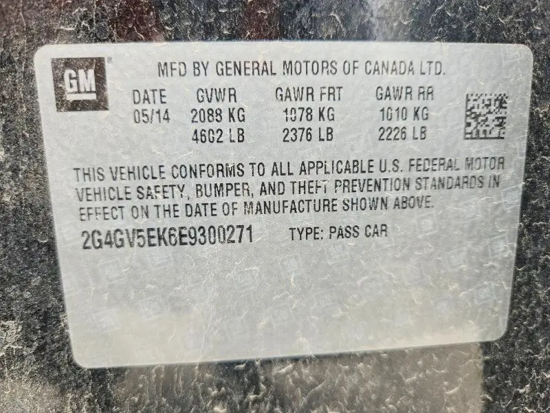 2014 BUICK REGAL   