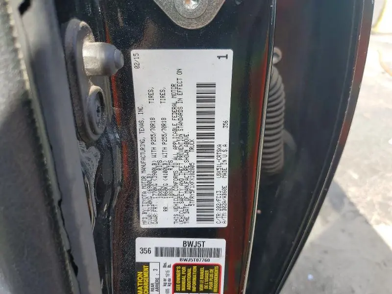 2015 TOYOTA TUNDRA SR5  