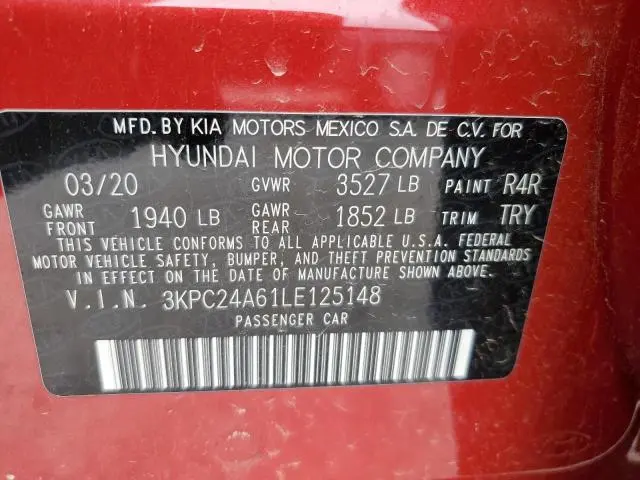 2020 HYUNDAI ACCENT SE  
