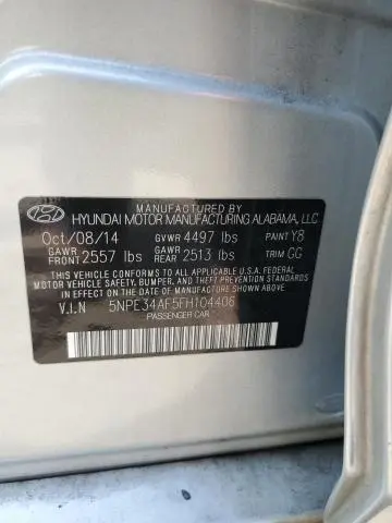 2015 HYUNDAI SONATA SPORT  