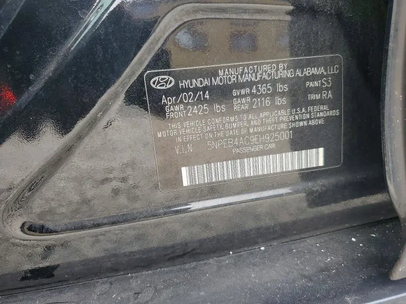 2014 HYUNDAI SONATA GLS  