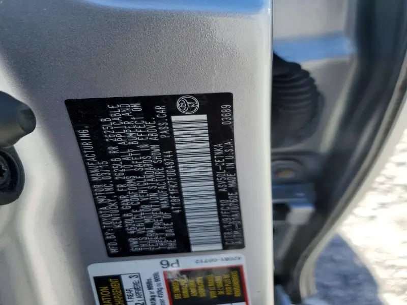 2015 TOYOTA CAMRY LE  