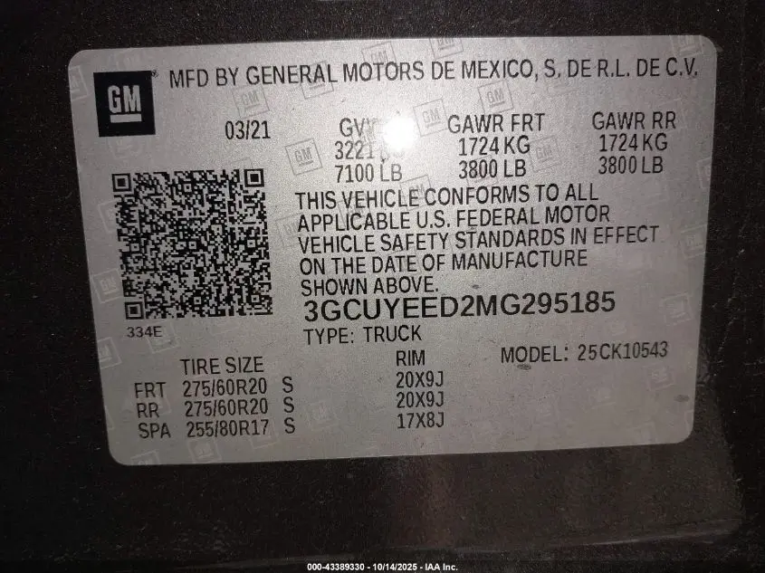 2021 CHEVROLET SILVERADO 1500 4WD  SHORT BED RST