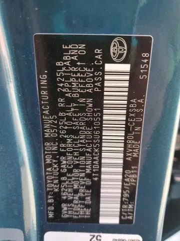 2025 TOYOTA CAMRY XSE  