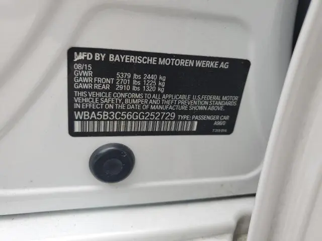 2016 BMW 535 XI  