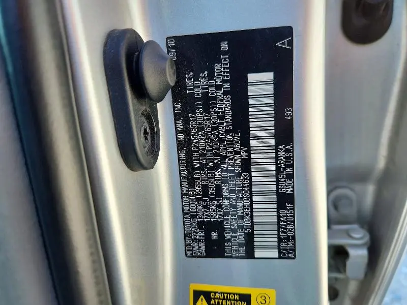 2011 TOYOTA HIGHLANDER BASE  