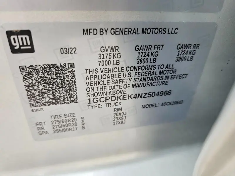 2022 CHEVROLET SILVERADO K1500 LT-L  