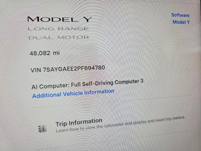 2023 TESLA MODEL Y   