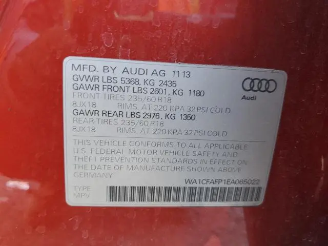 2014 AUDI Q5 PREMIUM