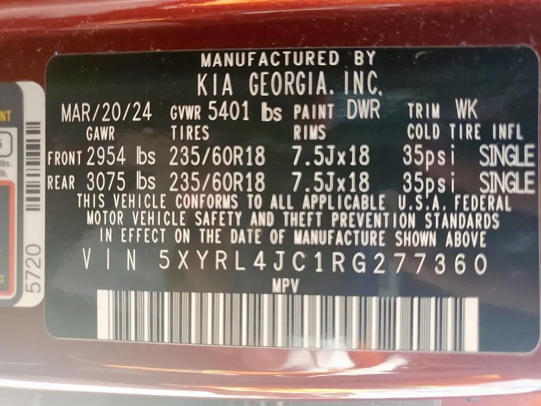 2024 KIA SORENTO S  