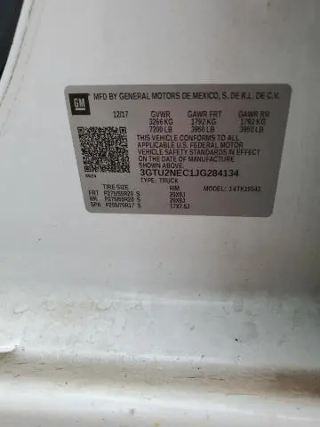 2018 GMC SIERRA K1500 SLT  