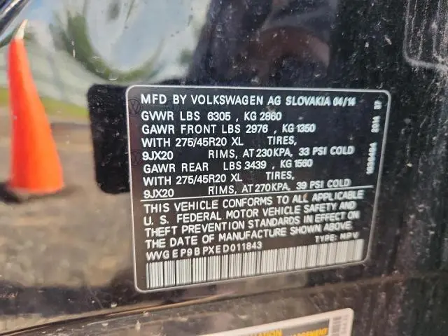 2014 VOLKSWAGEN TOUAREG V6 TDI  