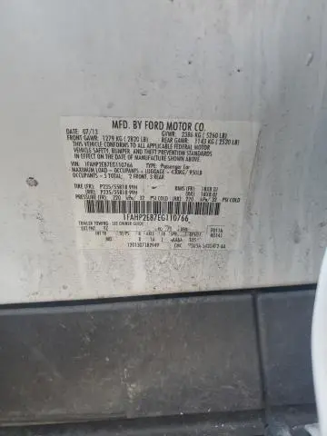 2014 FORD TAURUS SEL  