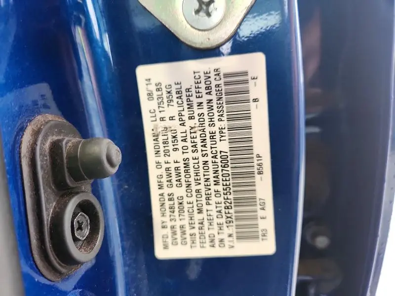 2014 HONDA CIVIC LX  