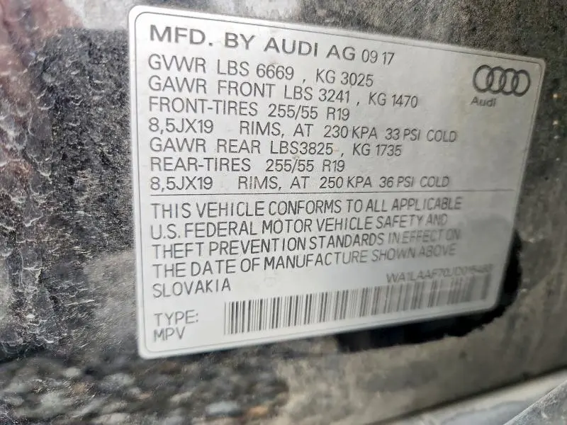 2018 AUDI Q7 PREMIUM PLUS  