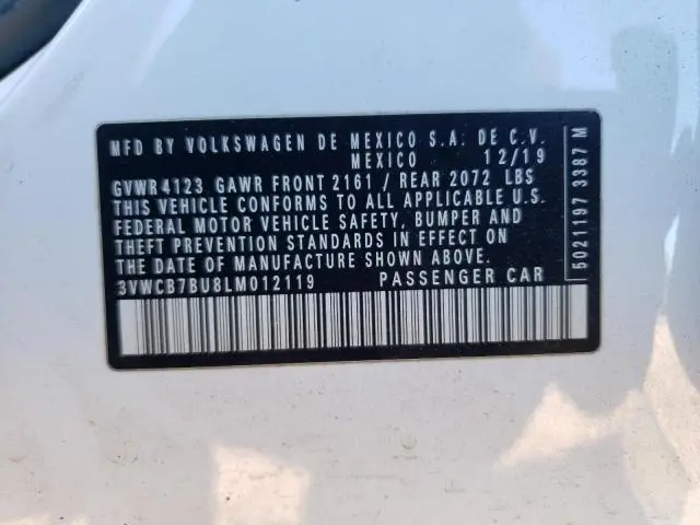 2020 VOLKSWAGEN JETTA S  