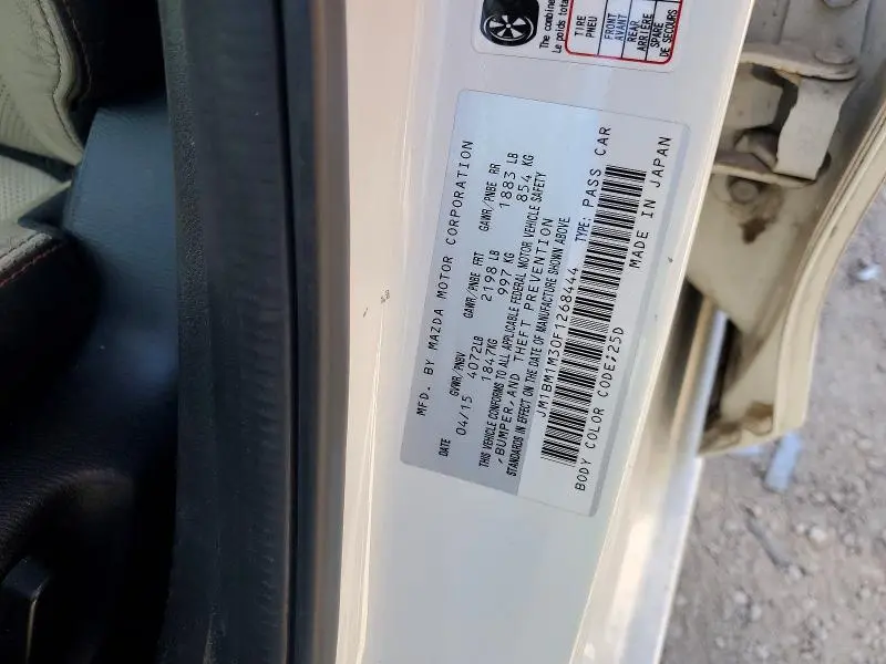 2015 MAZDA 3 GRAND TOURING  